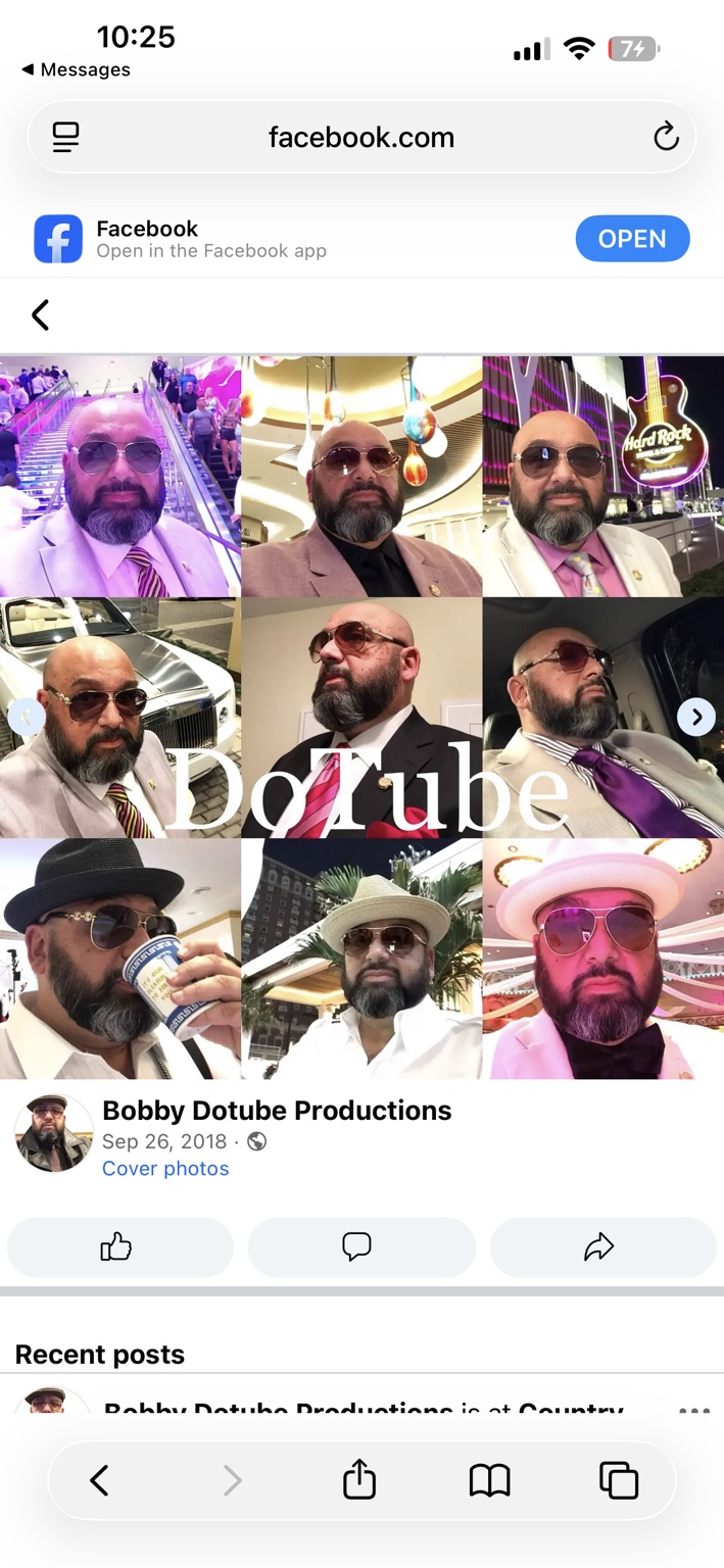 Bobby DoTube Productions Facebook media collage