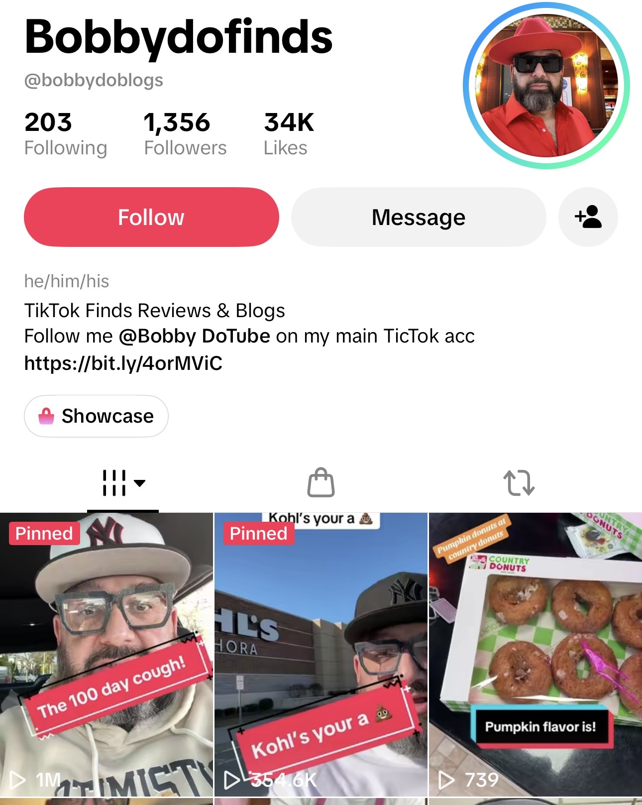 Bobby side TikTok profile